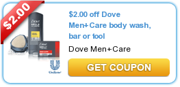 $2.00 off Dove Men+Care body wash, bar or tool