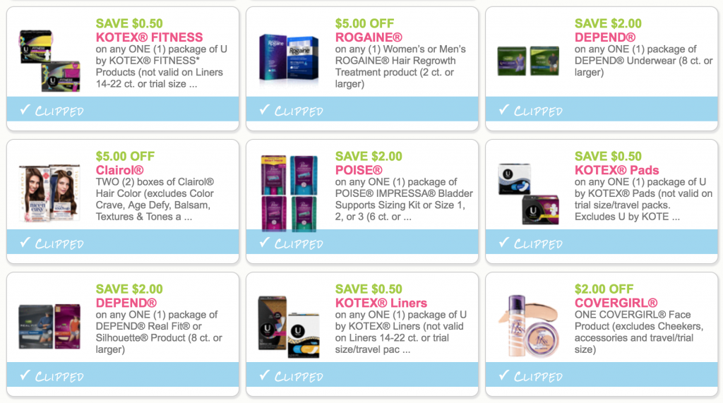 New Bic, Covergirl, Kotex, Motrin, Depends, Poise + MORE Coupons ...