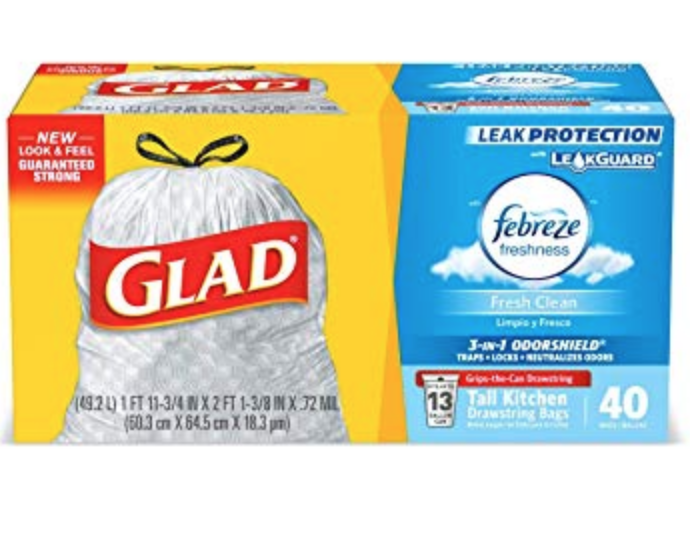 Two New Glad Trash Bags Coupons 1.75 In Savings Print Now