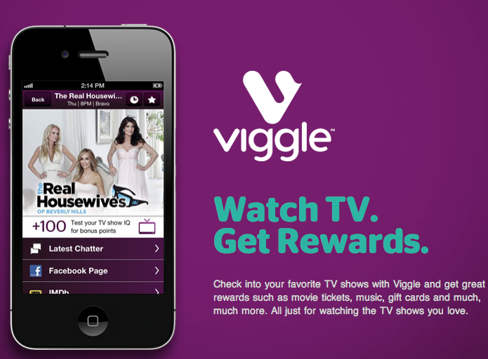 Earn Free Gift Cards & Merchandise By Watching TV With Viggle