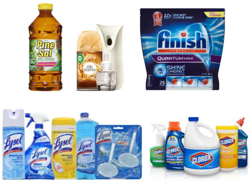 High Value 2.00 Finish Coupon + Air Wick, Lysol, PineSol, & Clorox