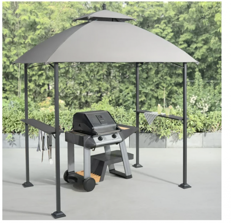 Mainstays Ledger 5′ x 8′ Outdoor Grill Gazebo with Canopy Top ONLY 48 (Reg 129) Couponing